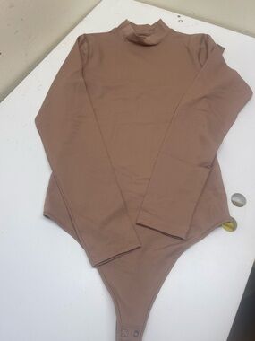 Abercrombie & Fitch Mauve Long Sleeve Bodysuit